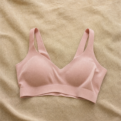 L’Essentielle, brassière sans armatures – coloris rose